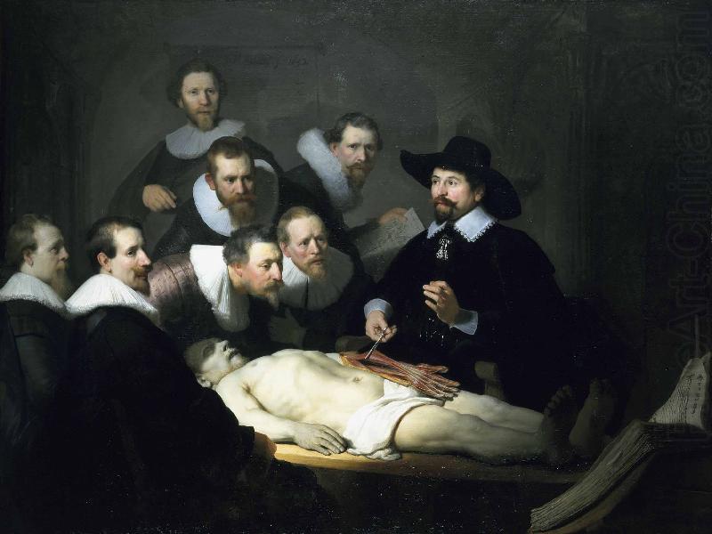 Anatomy Lesson of Dr Nicolaes Tulp, Rembrandt Peale